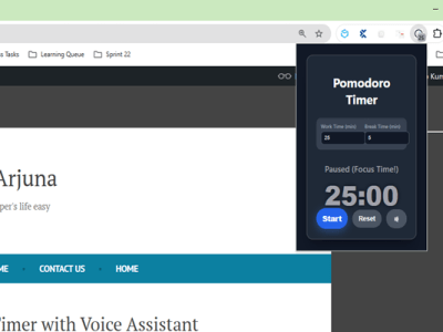 Pomodoro Timer (By Sandy) with Voice&nbsp;Assistant